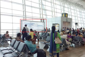 Chennai Airport-Departure Area  Advertising - 12 W x 4 H Ft - Domestic Departure - Security Hold Area - Back Lit Panel