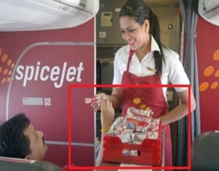 SpiceJet India Airlines-Inflight Sampling Advertising-Option 1