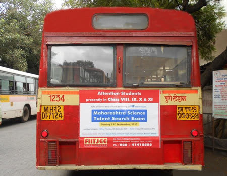 Non AC Bus - Pune-Bus Panel Advertising -Back Panel 1