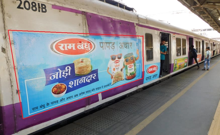 Local Train - Mumbai-Exterior Train Advertising-Option 11