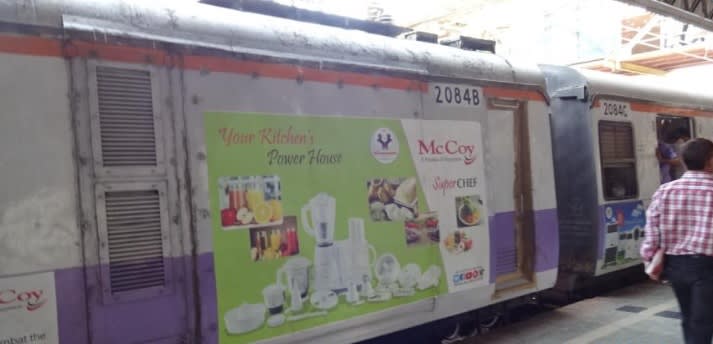 Local Train - Mumbai-Exterior Train Advertising-Option 6