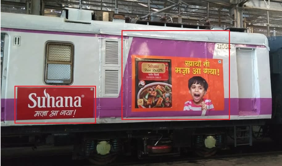 Local Train - Mumbai-Exterior Train Advertising-Option 9