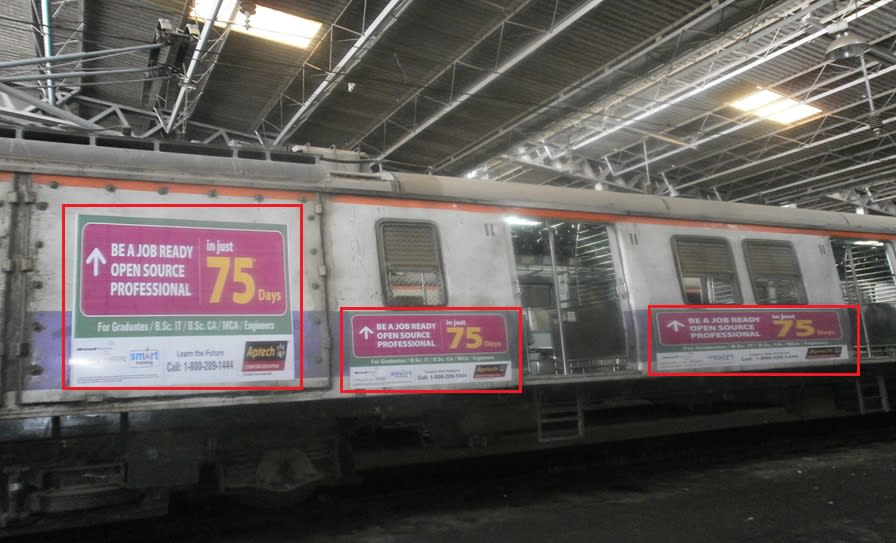 Local Train - Mumbai-Exterior Train Advertising-Option 10