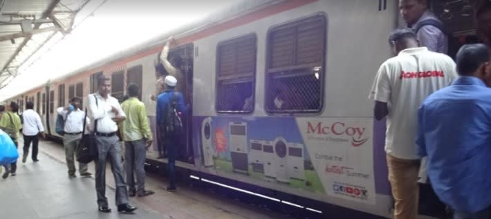 Local Train - Mumbai-Exterior Train Advertising-Option 7