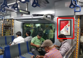 Local Train - Mumbai-Interior Panel Advertising-Western  Line-Option 1