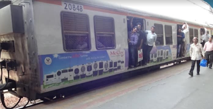 Local Train - Mumbai-Exterior Train Advertising-Option 8
