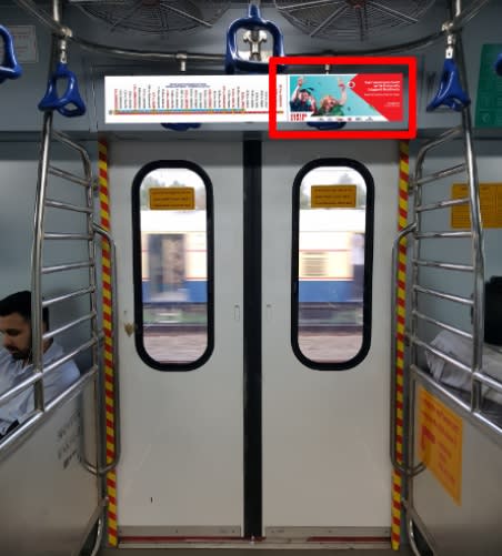 Local Train - Mumbai-Interior Panel Advertising-Western  Line-Option 2