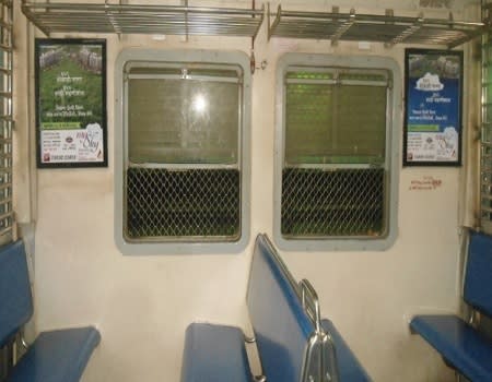 Local Train - Mumbai-Interior Panel Advertising-Central Line