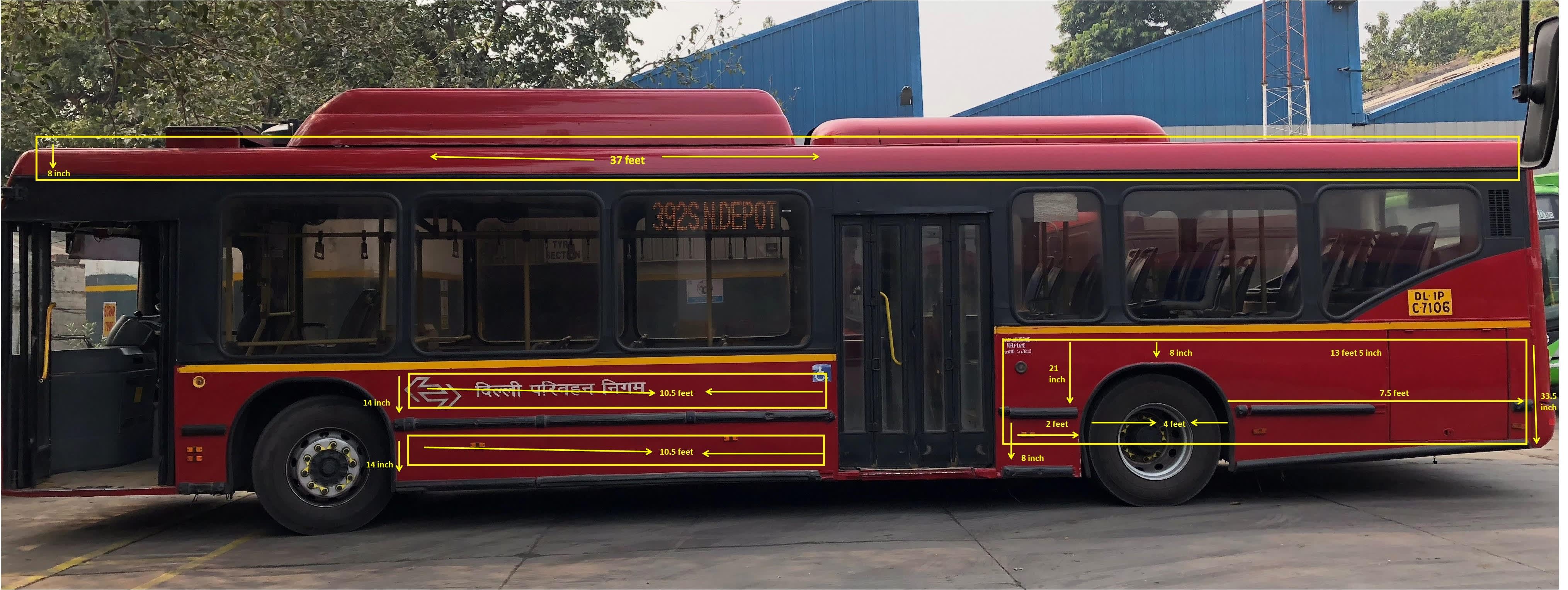 AC Bus - Delhi - Full Bus - Exterior Advertising Option - 5 - DTC Bus