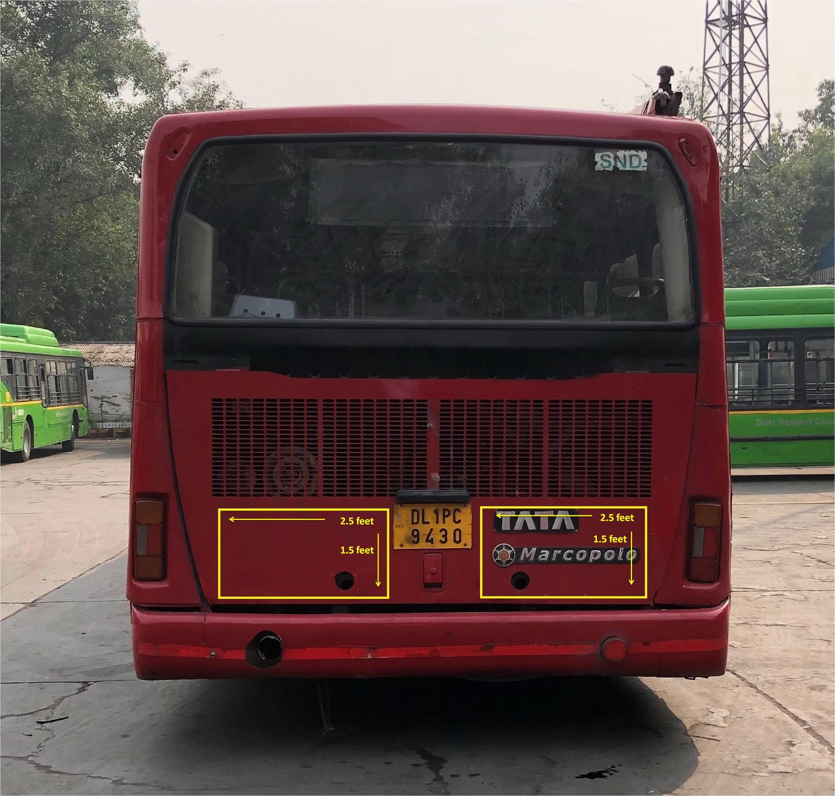 AC Bus - Delhi - Full Bus - Exterior Advertising Option - 6 - DTC Bus