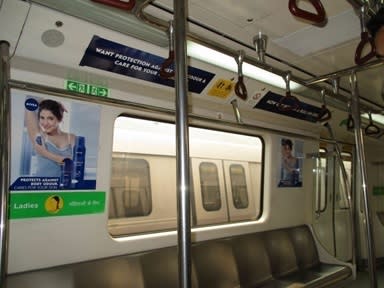 Metro Train - Delhi-Train Interior Panel Advertising-Rotem Train - Option 1