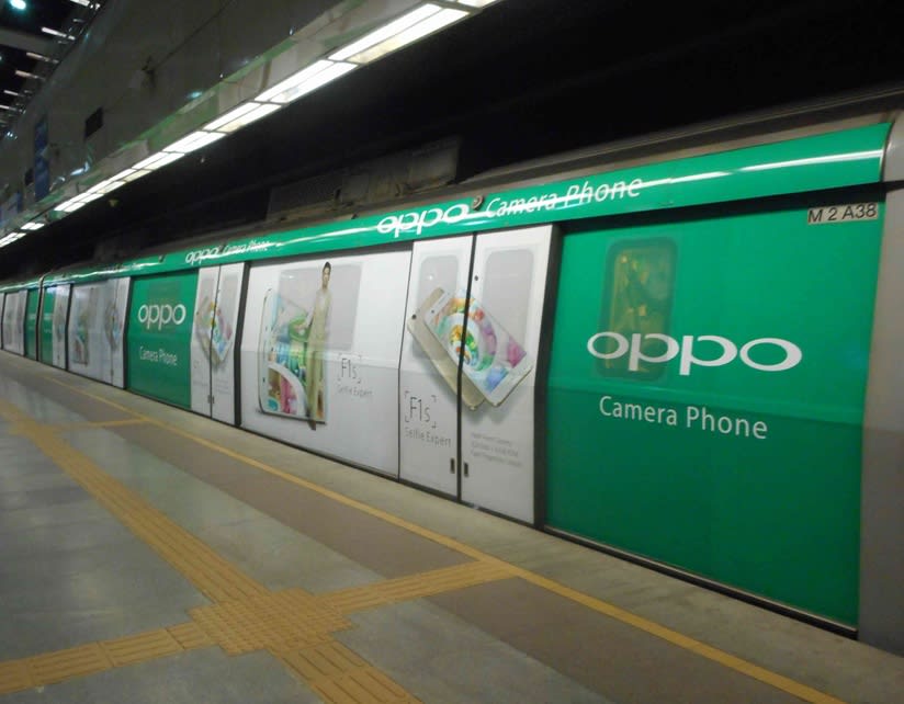 Metro Train - Delhi-Train Wrap Advertising-Option 4