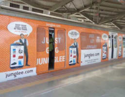 Metro Train - Delhi-Train Wrap Advertising-Option 1