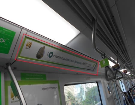 Metro Train - Mumbai - Train Wrap Advertising - Top Strips