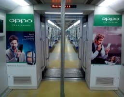 Metro Train - Mumbai - Train Wrap Advertising - Interior Branding - Wall Panel Type 1