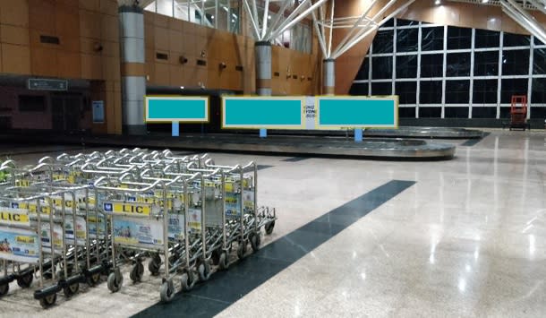 Arrival Area - Conveyor Belt  No 2  - 10 x 4 ft - Back Lit Panel