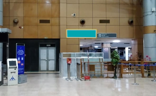 Departure Area - Before boarding gate  - 10 x 3 ft - Back Lit Panel