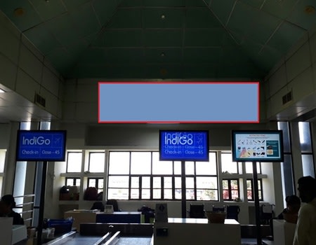 Departure - Behind Check in Counter 2 - 20 x 2 Ft-Back Lit Panel