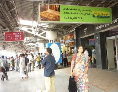 Signage , P.F. No.1,Nr Escalator, Double sided  - 10x2 ft - BL