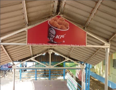 Signage, FOB,Leading to Outside to Clock tower - 6x3 ft  - BL