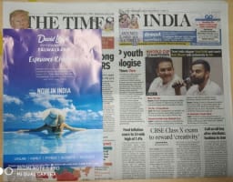 Mumbai Airport-Newspaper Stickers - Times Of India Advertising
