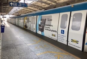 Metro Train - Hyderabad-Exterior Train Advertising-Option 2