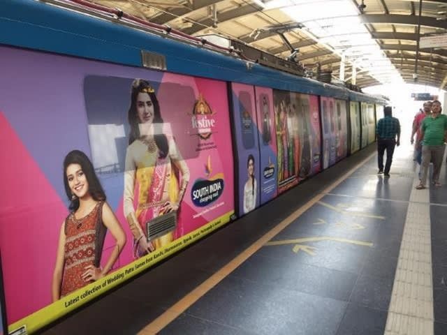 Metro Train - Hyderabad-Exterior Train Advertising-Option 3