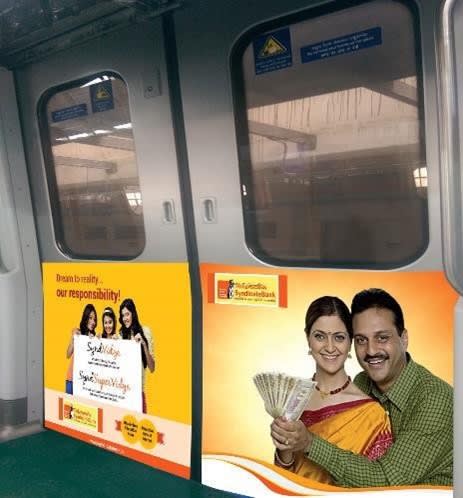 Metro Train - Hyderabad-Interior Train Advertising-Half Door Advertising  (entry & exit doors)