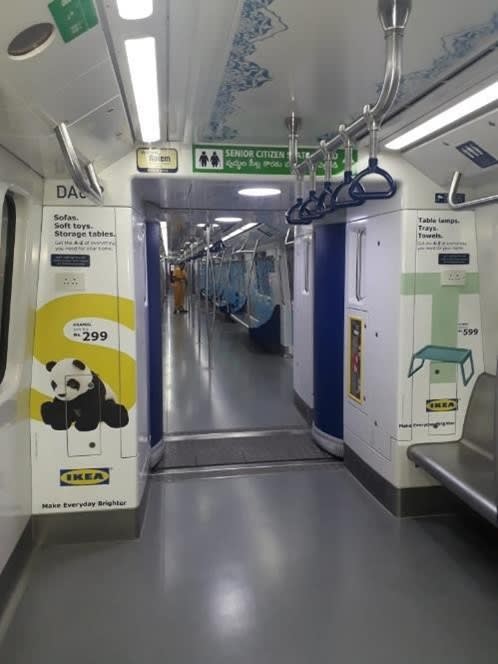 Metro Train - Hyderabad-Interior Train Advertising-Option 9