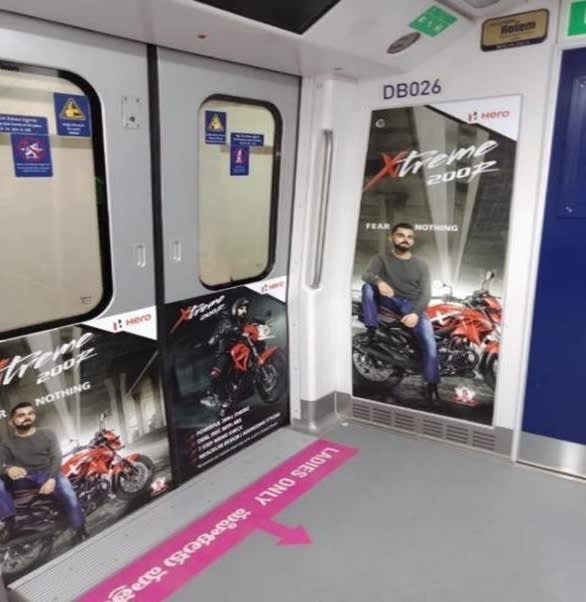 Metro Train - Hyderabad-Interior Train Advertising-Option 8