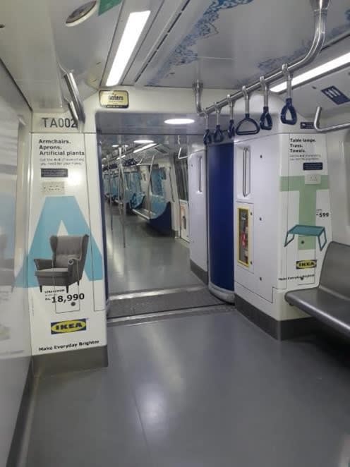 Metro Train - Hyderabad-Interior Train Advertising-Option 4