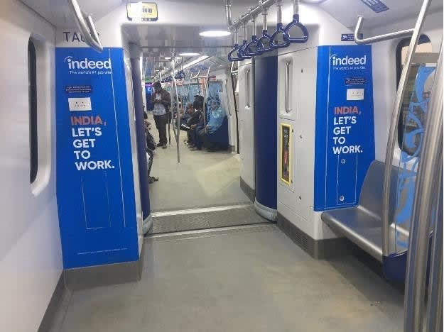 Metro Train - Hyderabad-Interior Train Advertising-Option 5