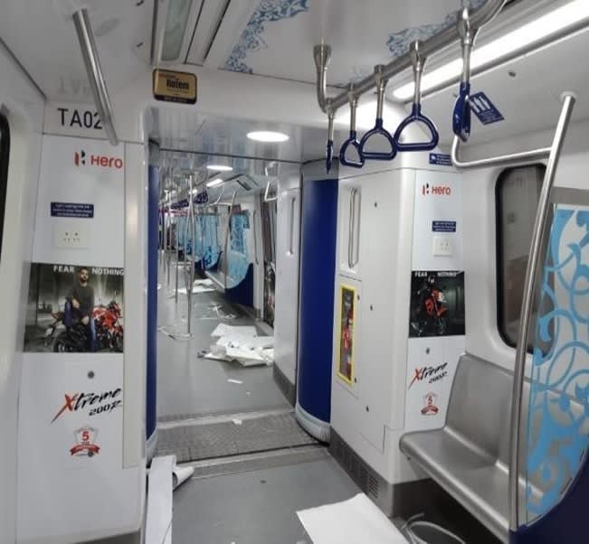 Metro Train - Hyderabad-Interior Train Advertising-Option 7