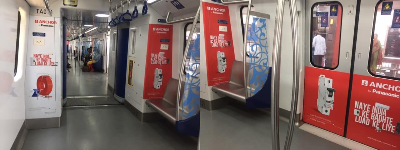 Metro Train - Hyderabad-Interior Train Advertising-Option 6