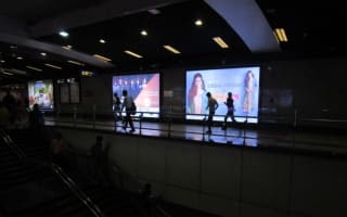 Delhi Metro Station - Yellow Line - Back Lit Panel Advertising - 12 x 8 Concourse