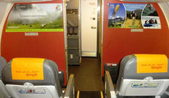 SpiceJet India Airlines-Cabin Bulk Head Advertising-Option 1