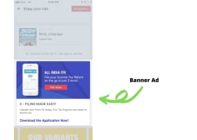 OLA, App - Banner Advertising Option 1