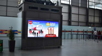 Hyderabad Airport- Departure Advertising-Back Lit Panel - 10 W x 5 H Ft - Security Hold Area