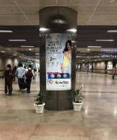 Delhi Metro Station - Yellow Line - Pillar Panel Advertising- 3 x 6 Feet - Reference Image