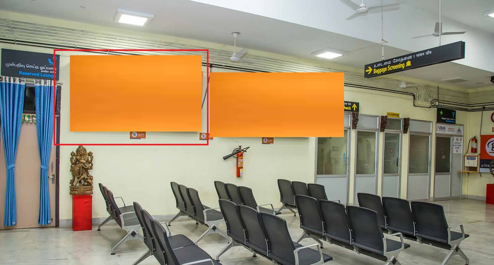 Departure Area -8 x 4 Ft -Back Lit Panel
