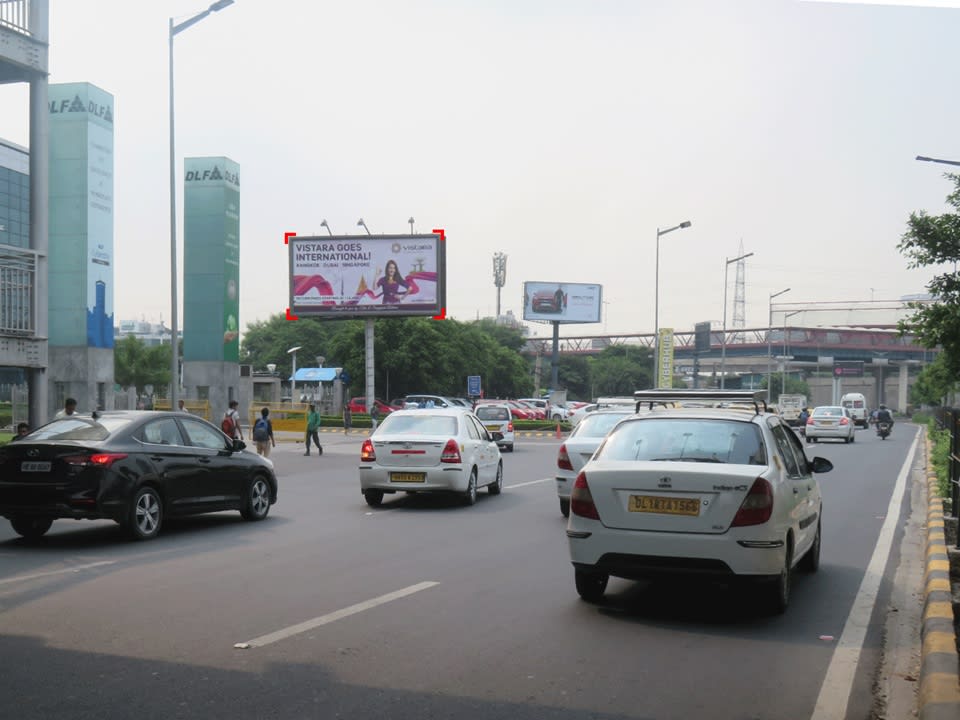 Unipole - DLF Cyber City Entry towards NH8  - 26 W x 13 H Ft