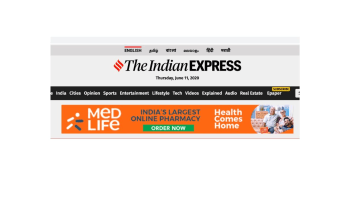 The Indian Express - Banner Advertising Option 1