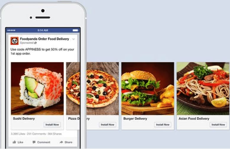 Facebook- Carousel Advertising-Option 3