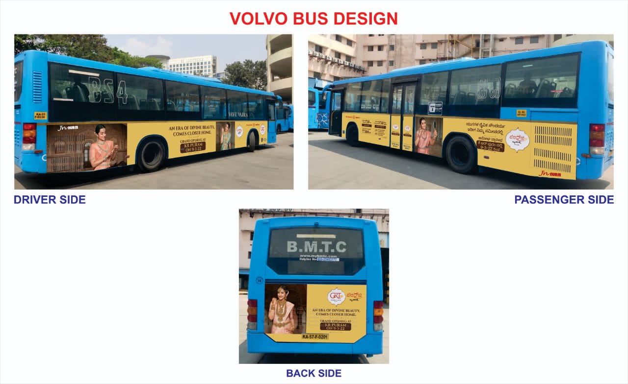 AC Bus - Bangalore- Full Bus Advertising-Option 6