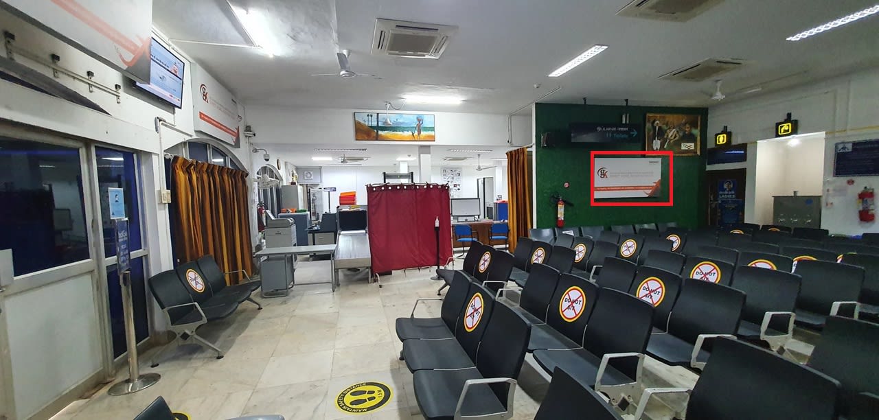 Departure Security Hold Area-Security Waiting Zone-6 W X 3 H Ft[1 Unit/Total 6 Units]