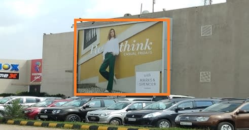 Hoarding Option 3 36 W x 27 H Ft Besides Shoppers Stop Parking & Entrance