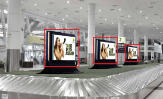 Chennai Airport - Domestic Arrivals Advertising - 86 Inch - On Baggage Area