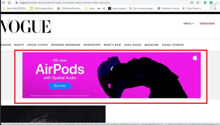 Vogue, Website - Rich Media Banner