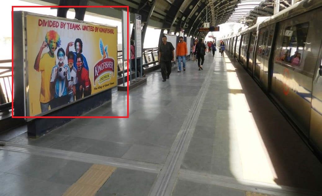 Back Lit Board Popular Media Advertising in Metro Station Kirti Nagar, Delhi The Media Ant