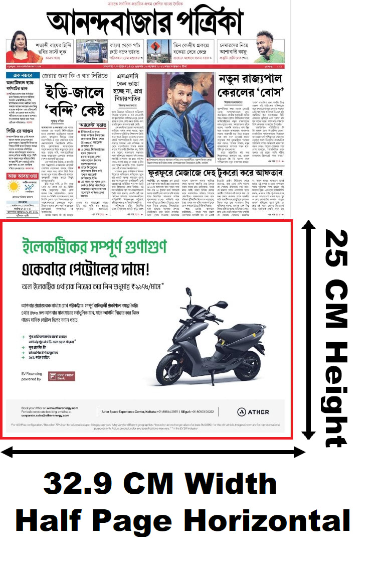 Ananda Bazar Patrika, Kolkata, Bengali Newspaper Advertising Rates ...